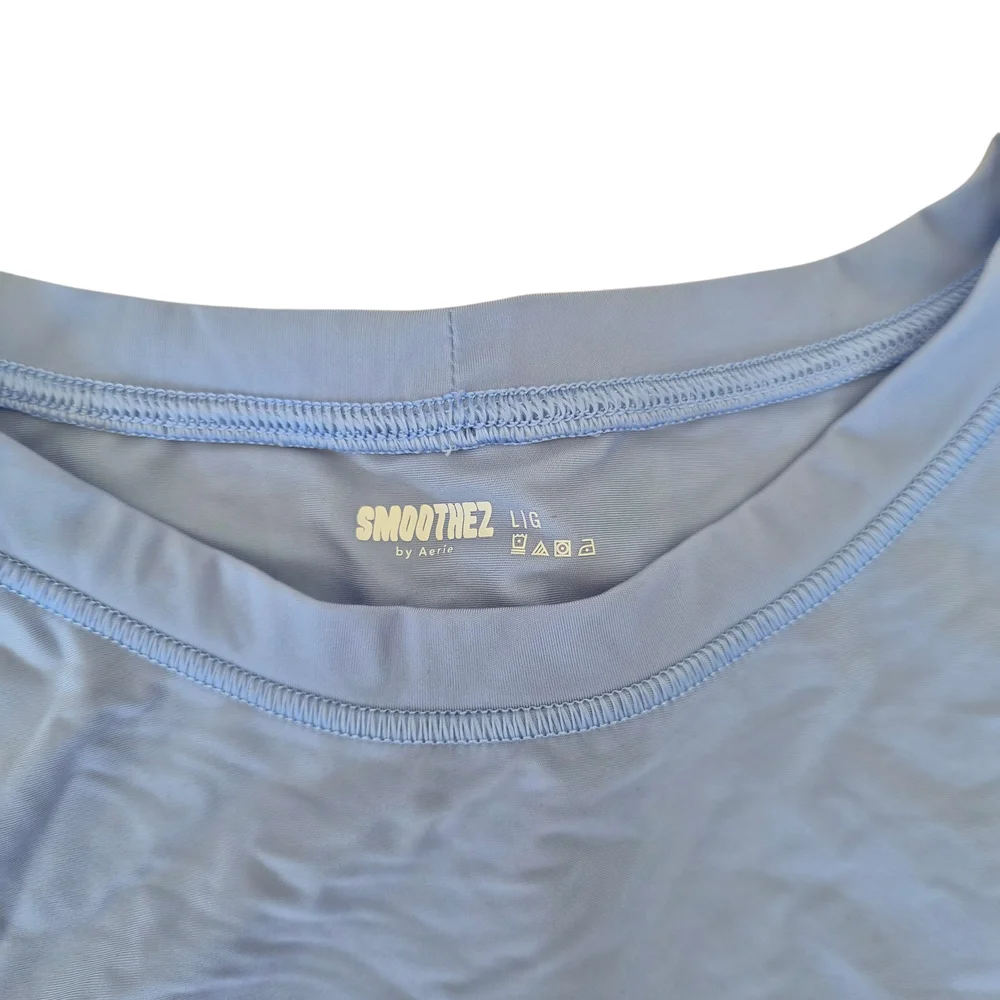 Aerie SMOOTHEZ Large Buttery Soft Crop Top Bralette‎ NWOT XL - Picture 4 of 10
